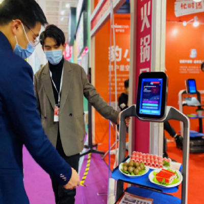 China Service Robot Zhaocaibao Restaurant Service With Automatic Navigation And Stable For Food Delivery Robot