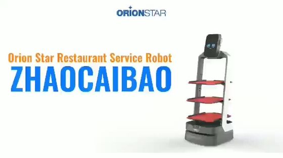 Delivery Robot AI Catering Delivery Food Waiter in Restaurant and Intelligent Autonomous Navigation Service Robot