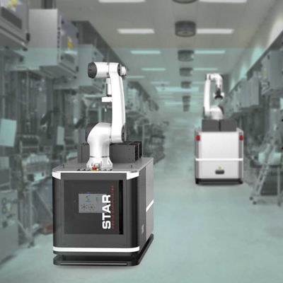 AGV Robot Of HAN'S Elfin E05 Cobot 6 Axis Robotic Arm 5kg Payload Reach 800mm Collaborative Robot