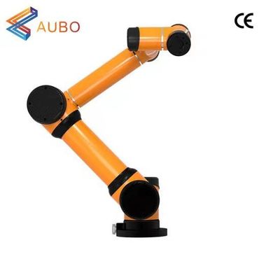 Weld robot arm AUBO i5 6 axis robot operating with hand drive operation robotic arm