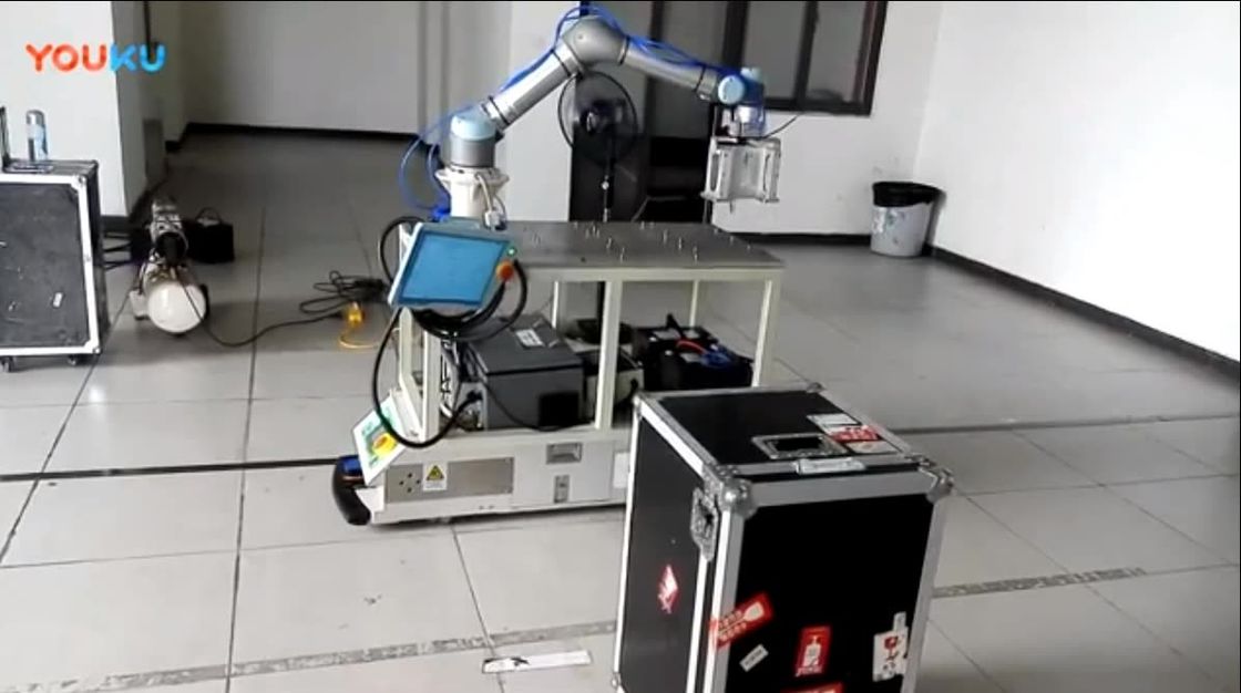 Manipulator Robot Arm With AGV Of UR With Robotic Welding Machine And Cobot Robot Universal
